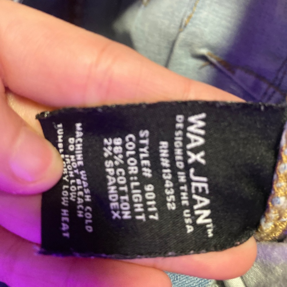 Wax jeans